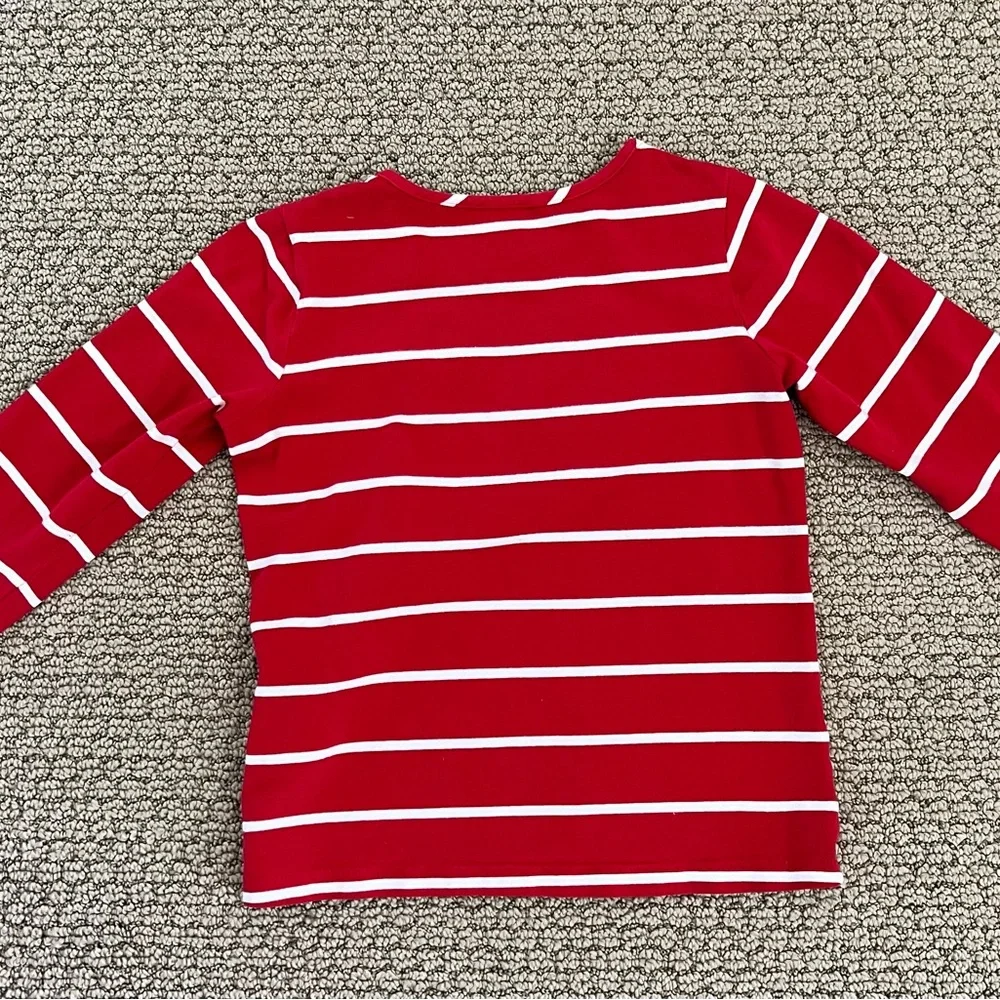 Hanna Andersson red and white striped shirt and black tulle skirt Size 8 - Picture 10 of 13